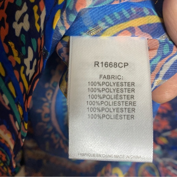 Molly Bracken Loose Paisley Shirt size M - Picture 7 of 13